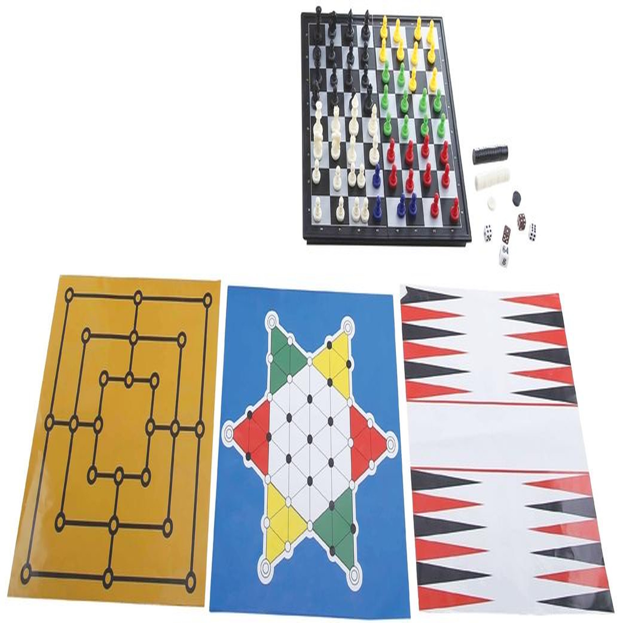 Voir la diapositive 3 : Lexibook Coffret 8 Jeux de société avec pions magnétiques