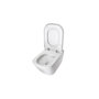 Voir la diapositive 3 : Roca Pack WC carré cuvette et abattant THE GAP SQUARE ROCA A34H47L000