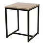 DIVERS Table à café industrielle Loft - 40 x H. 50 cm - Marron naturel