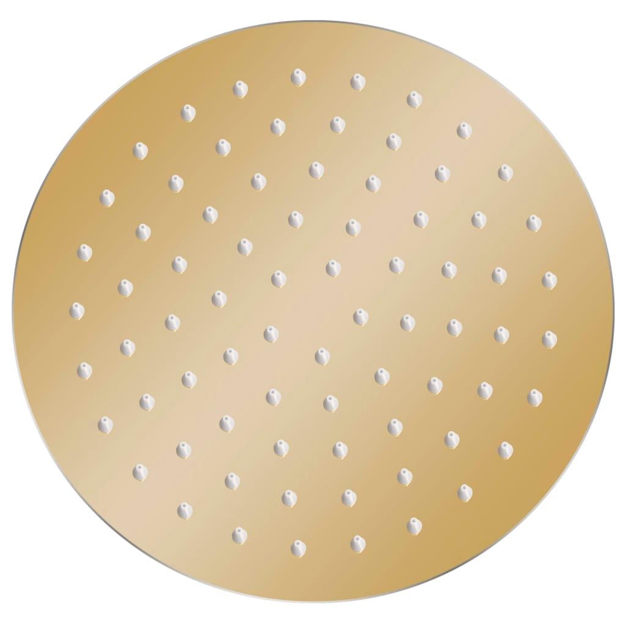 Voir la diapositive 2 : VIDAXL Pomme de douche pluie Acier inoxydable 20 cm Ronde Dore