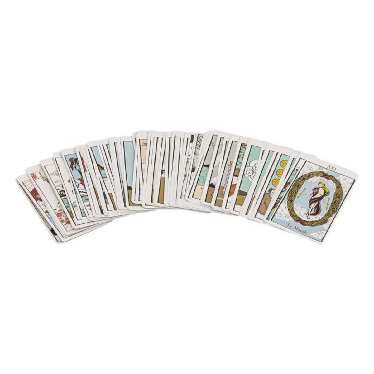 ATMOSPHERA Jeu de Tarot Déco  Little Cottage  13cm Multicolore