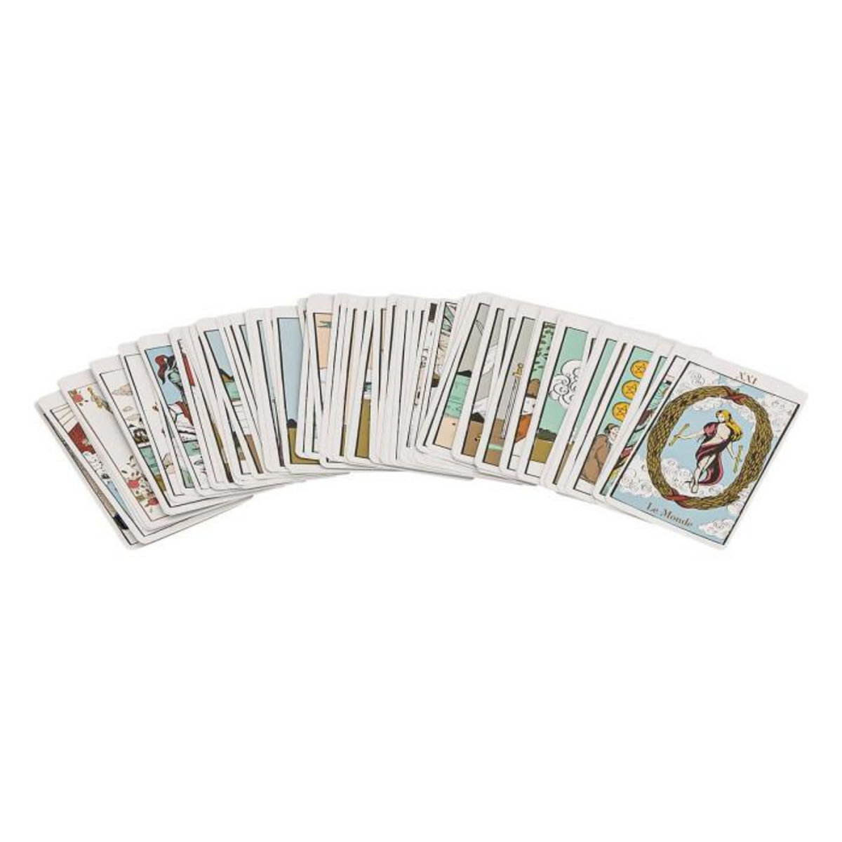 ATMOSPHERA Jeu de Tarot Déco  Little Cottage  13cm Multicolore