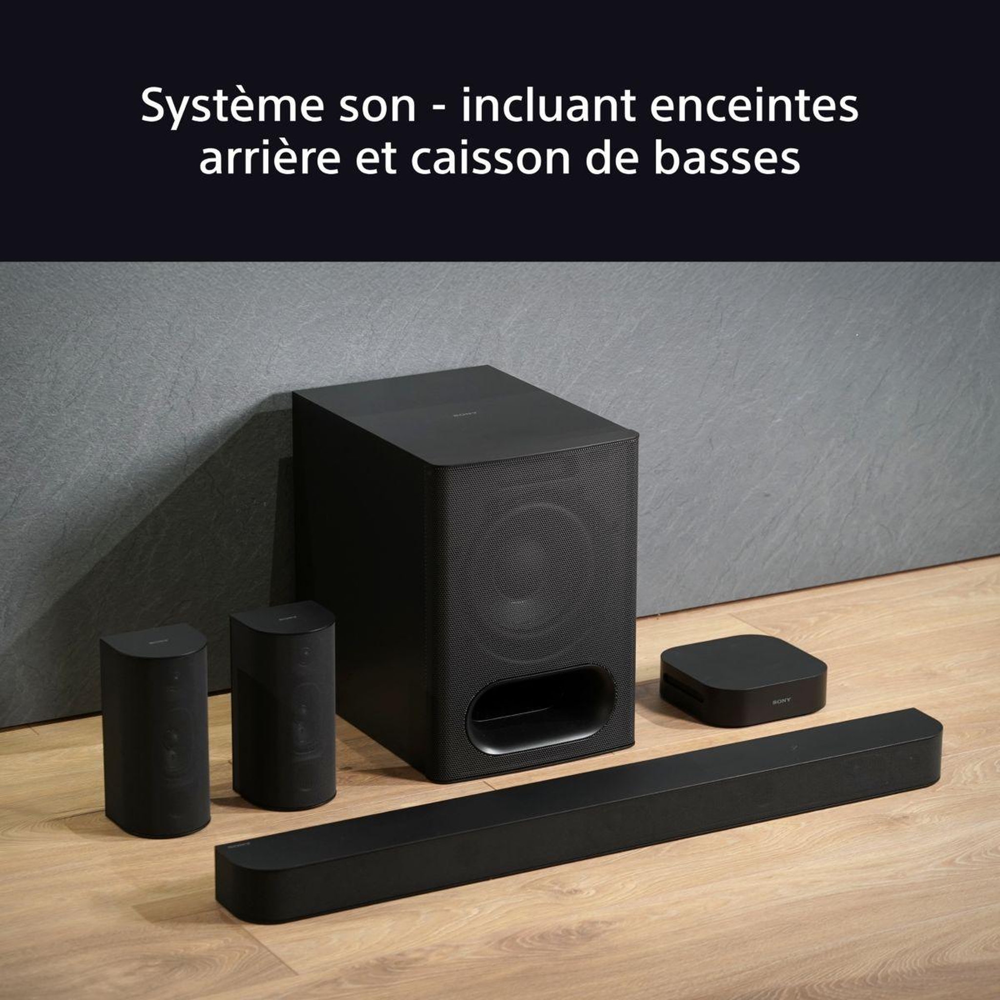 Voir la diapositive 3 : SONY Barre de son Theatre System 6