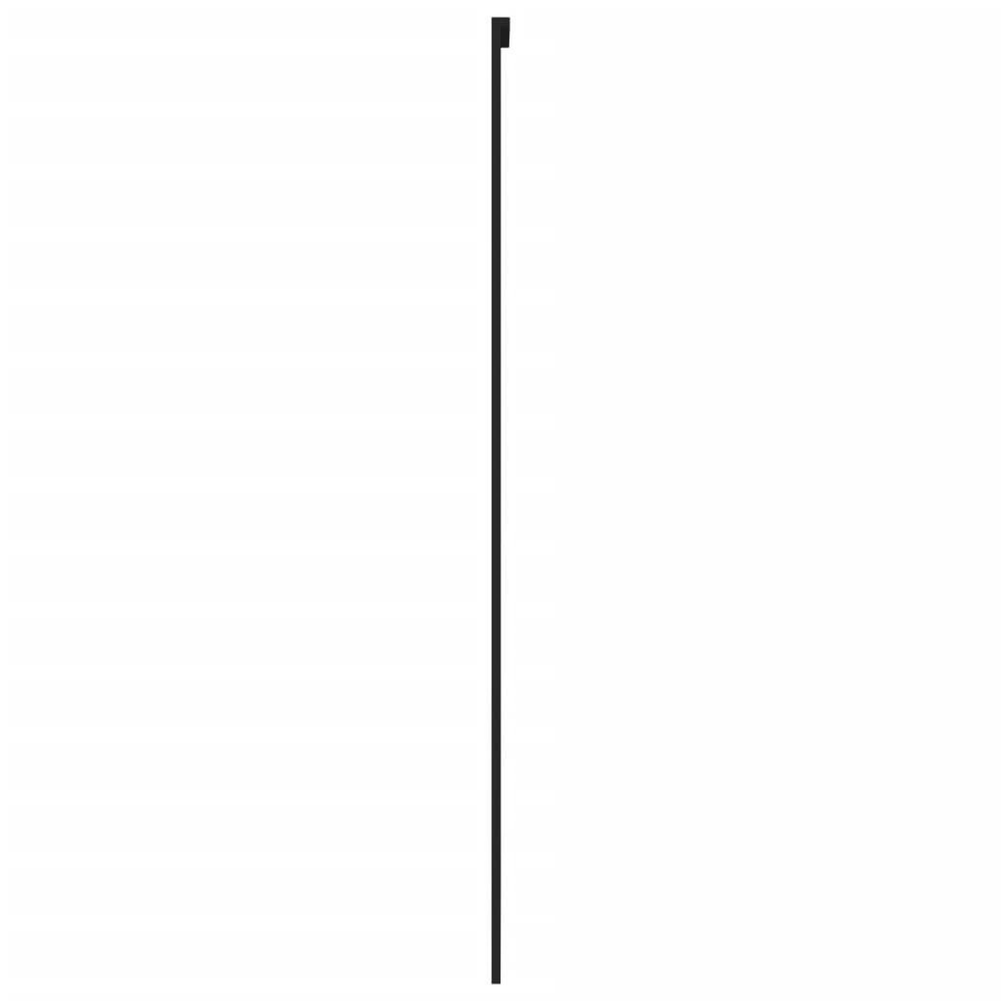 Voir la diapositive 5 : VIDAXL Porte coulissante noir 76x205 cm verre trempe aluminium