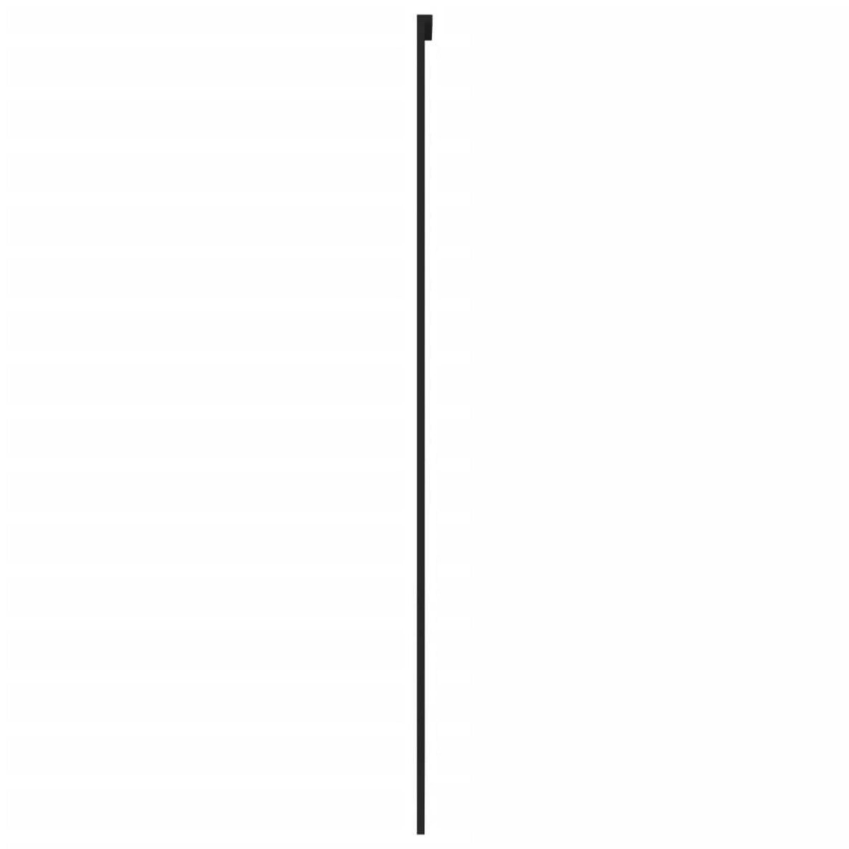 VIDAXL Porte coulissante noir 76x205 cm verre trempe aluminium