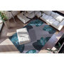 Voir la diapositive 2 : Paris Prix Tapis Imprimé à Poils Courts  Tropical  Noir & Vert