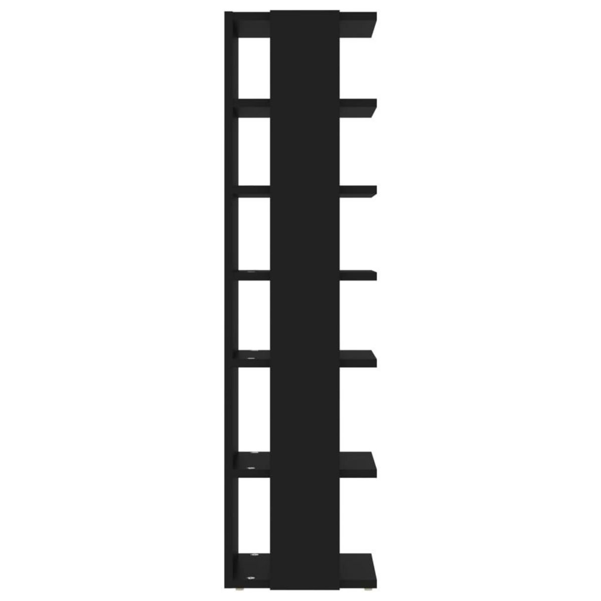 VIDAXL Armoire a chaussures Noir 27,5x27x102 cm Bois d'ingenierie