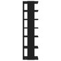 Voir la diapositive 5 : VIDAXL Armoire a chaussures Noir 27,5x27x102 cm Bois d'ingenierie