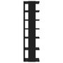 Voir la diapositive 5 : VIDAXL Armoire a chaussures Noir 27,5x27x102 cm Bois d'ingenierie