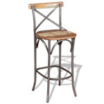 VIDAXL Tabouret de bar Bois de recuperation massif