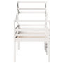 Voir la diapositive 5 : VIDAXL Lit haut sans matelas blanc 90x200 cm bois de pin massif