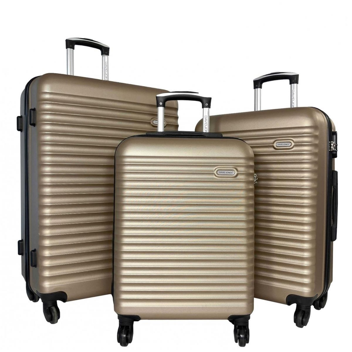David Jones Lot 3 valises rigides dont 1 valise cabine