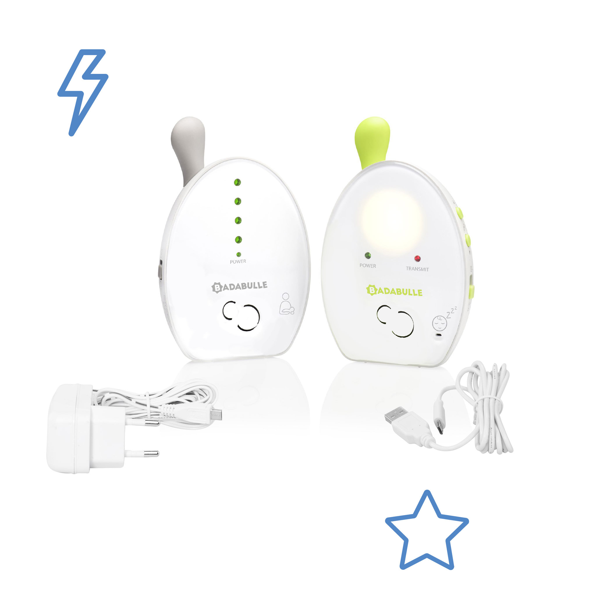 Voir la diapositive 6 : BADABULLE Ecoute-bébé babyphone online 500m 