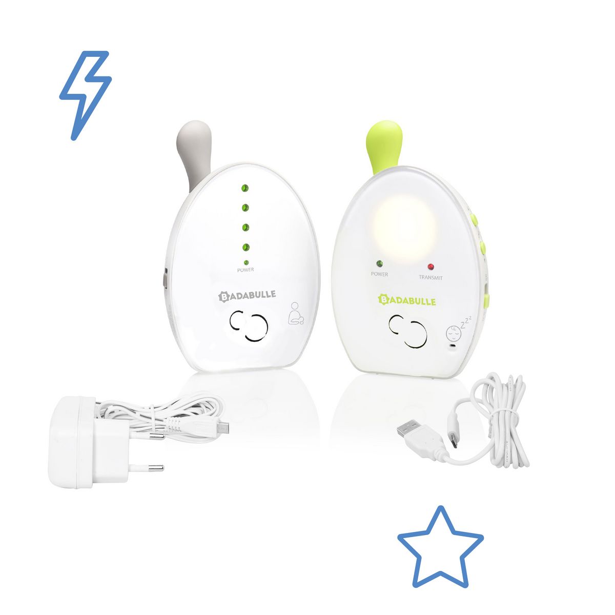 BADABULLE Ecoute-bébé babyphone online 500m 