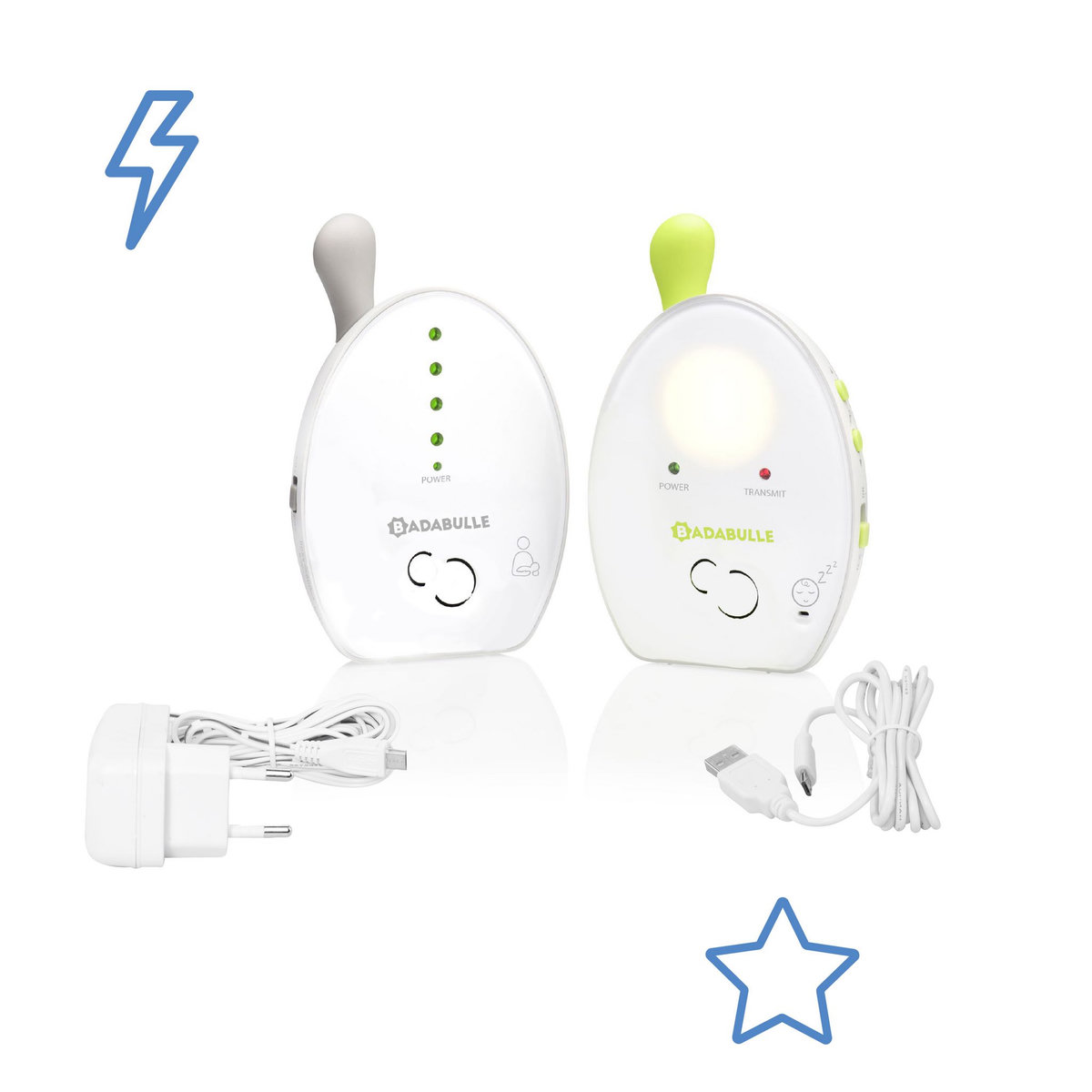 BADABULLE Ecoute-bébé babyphone online 500m 