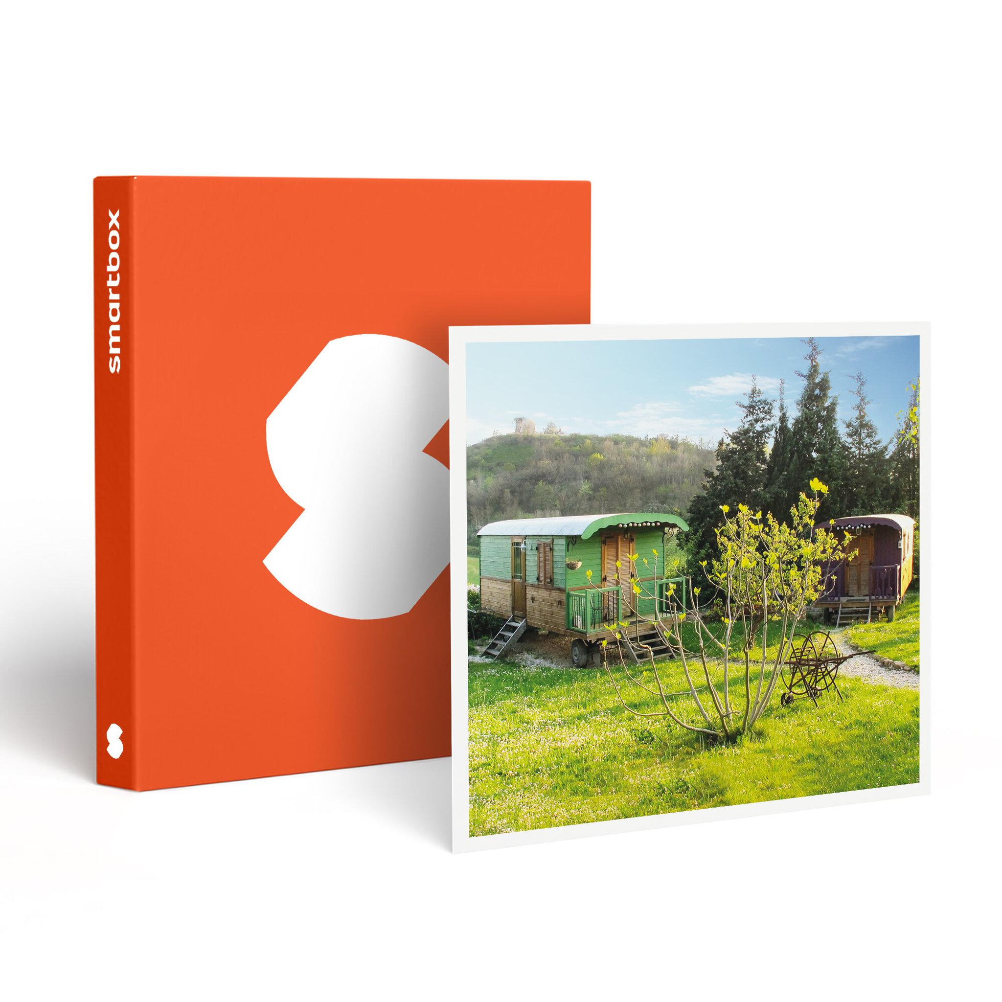 Smartbox 5 jours en roulotte en famille près de valence - coffret cadeau séjour