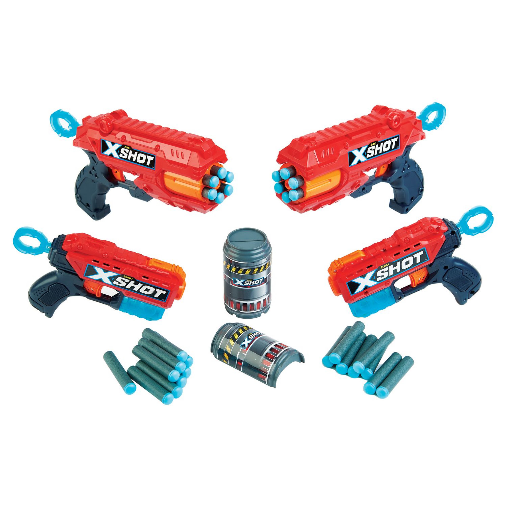 Voir la diapositive 3 : XSHOT ZURU Xshot Combo Pack (2 Kickback,2 Reflex 6)
