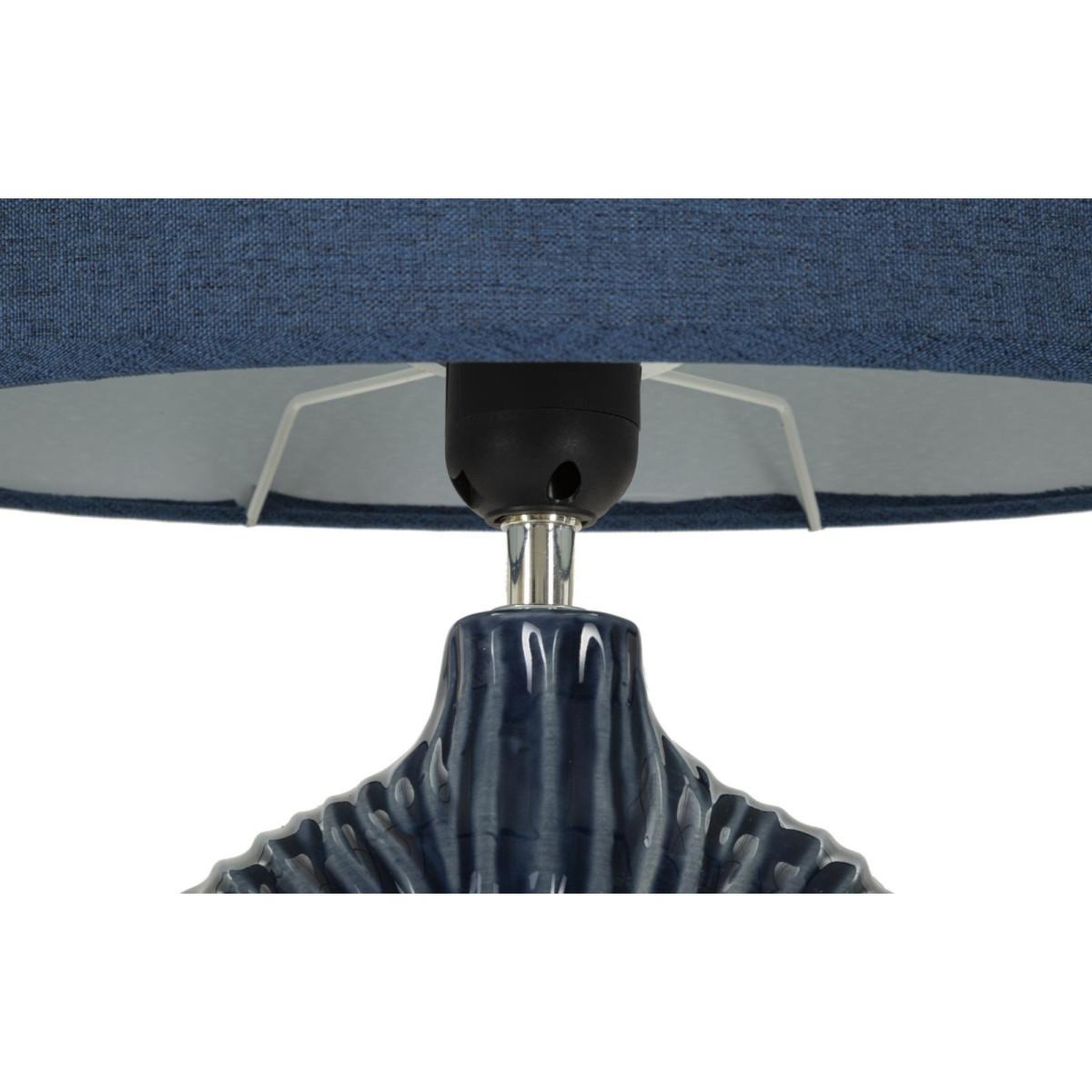 Voir la diapositive 4 : Paris Prix Lampe à poser en céramique  seta  43cm bleu