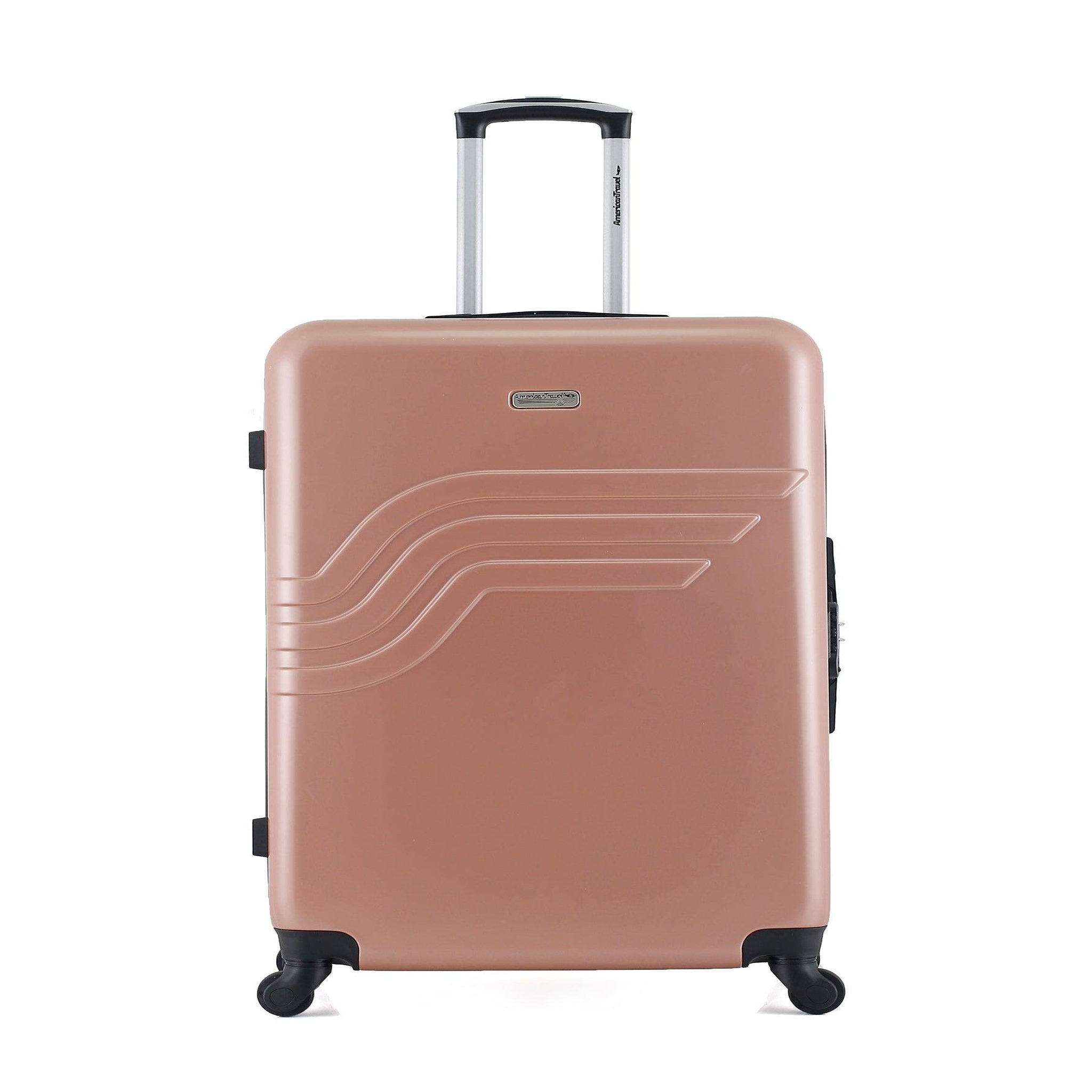 AMERICAN TRAVEL American travel - valise grand format detroit 75 cm 4 roues. Coloris disponibles : Gris, Bleu, Beige