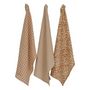 Voir la diapositive 1 : ATMOSPHERA Lot de 3 Torchons de Cuisine  Léopardi  45x70cm Beige