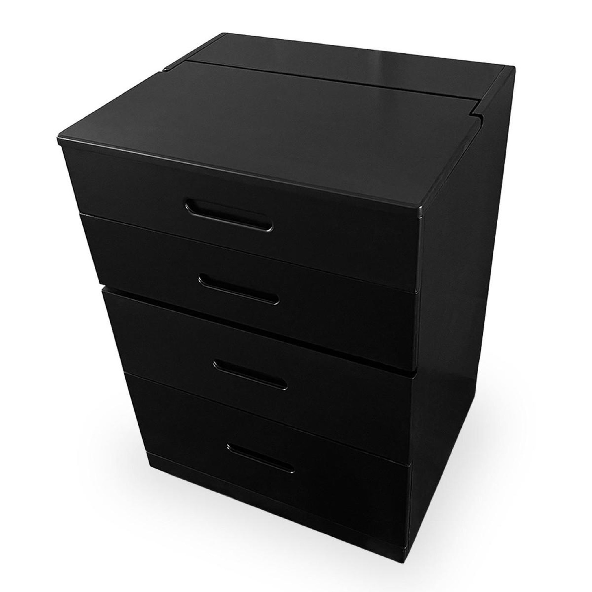 Voir la diapositive 4 : Paris Prix Coiffeuse compacte avec miroir led  clarissa xl  80cm noir