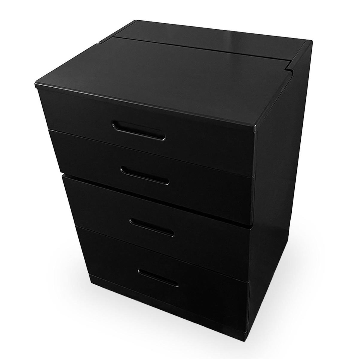 Paris Prix Coiffeuse Compacte Avec Miroir LED  Clarissa XL  80cm Noir