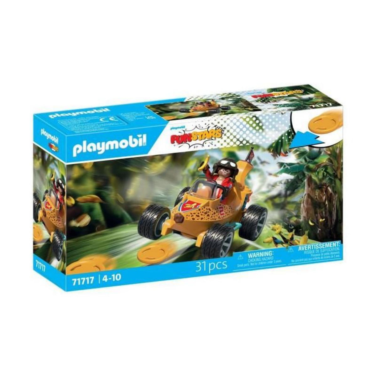 PLAYMOBIL Playmobil 71717 Kart banane, Funstars, 31 pieces, Des 4 ans
