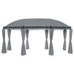 VIDAXL Tonnelle avec rideaux 520x349x255 cm Anthracite