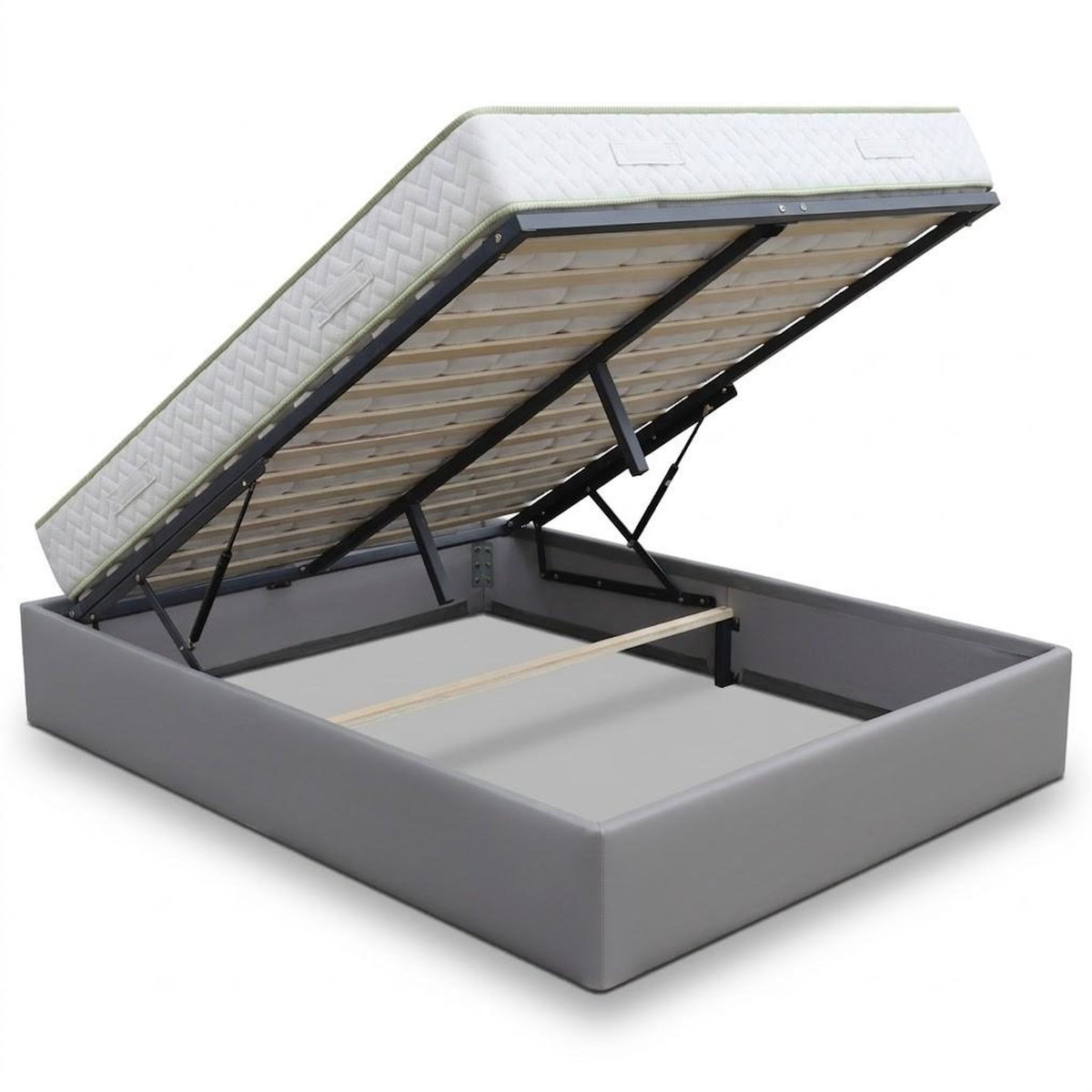 LITERIE JULIEN Ensemble Lit Coffre et Matelas  Haute Densité Confort Souple