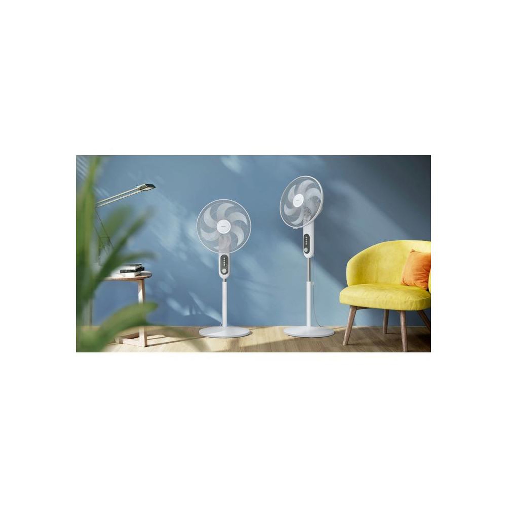 Voir la diapositive 4 : Philips Ventilateur sur pied - PHILIPS - CX5535/00 - Série 5000 - Flux d'air de 230 m³/h - 28 db(A) - Blanc