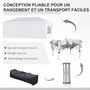 Voir la diapositive 5 : OUTSUNNY Tonnelle barnum pliant pop-up imperméabilisé 5,85L x 2,95l x 2,7H m 6 parois latérales amovibles 4 fenêtres + sac de transport blanc