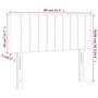 Voir la diapositive 6 : VIDAXL Tete de lit a LED Gris fonce 80x5x78/88 cm Velours