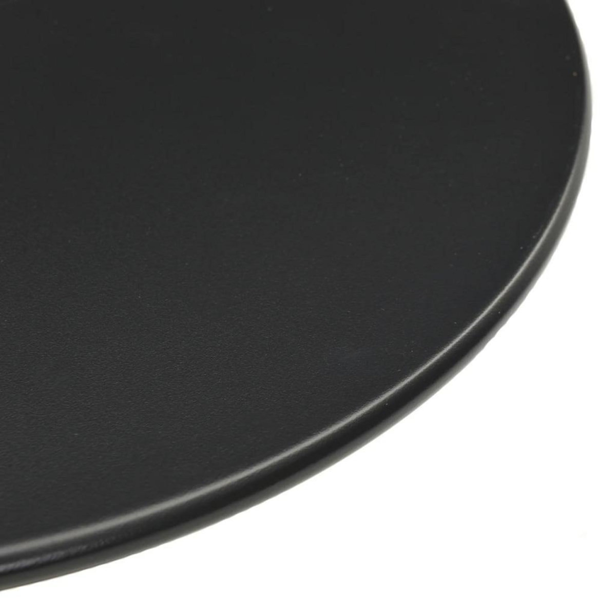 VIDAXL Table de jardin ronde noir Ø50x72 cm acier