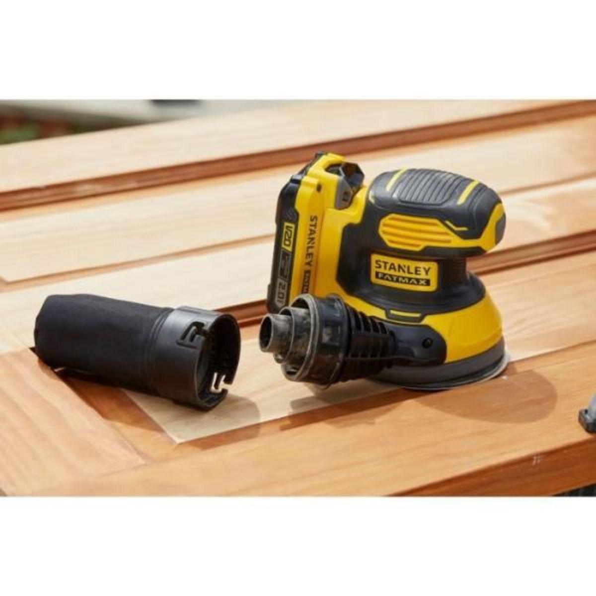 STANLEY FATMAX Ponceuse Excentrique - STANLEY FATMAX V20 - SFMCW220B-XJ - Sans fil - 18V