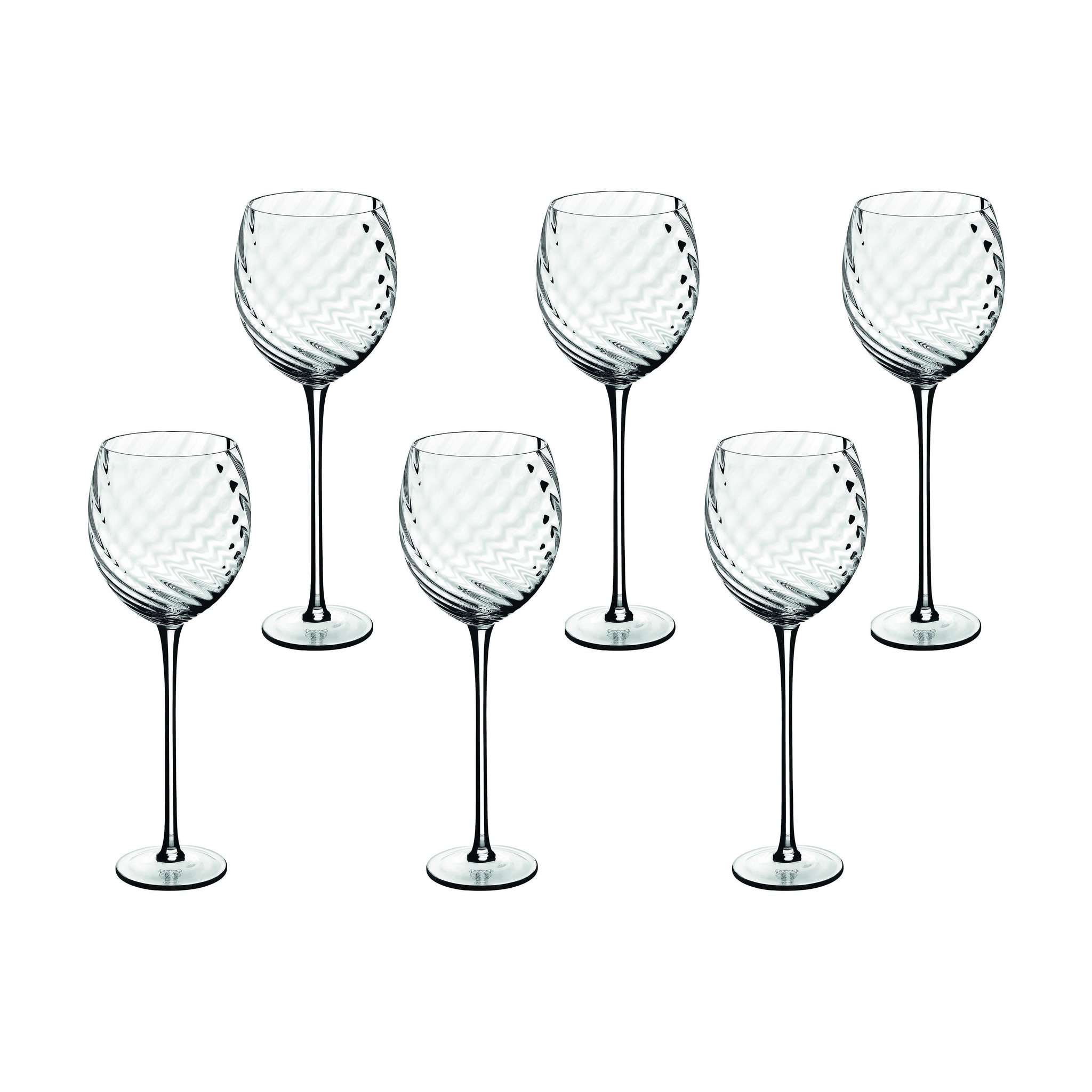 Voir la diapositive 2 : BJORN Verre à pied 60cl sten - 6 pièces