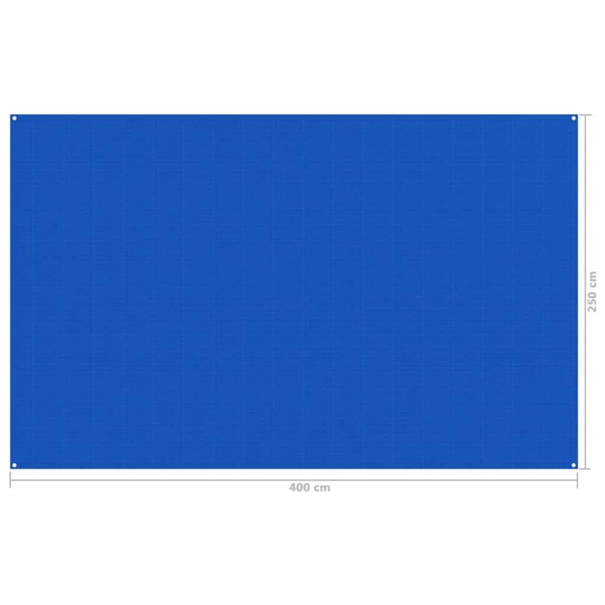 VIDAXL Tapis de tente 250x400 cm Bleu