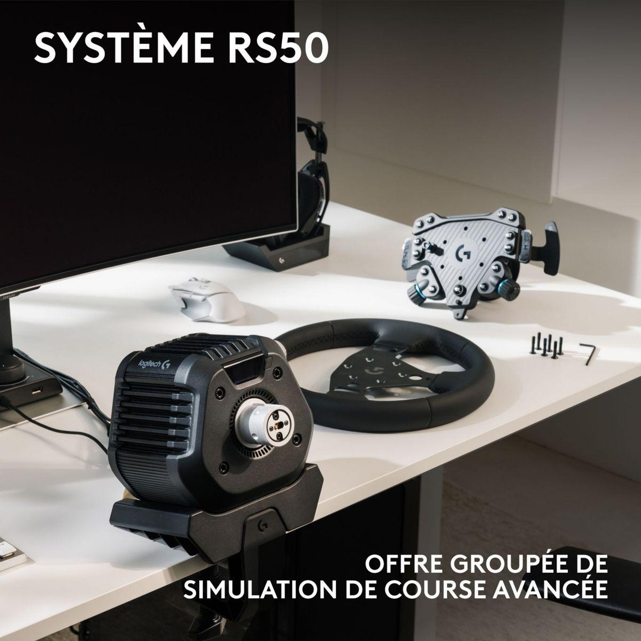 Voir la diapositive 3 : Logitech Volant G RS50 System Direct Drive pour PS/PC