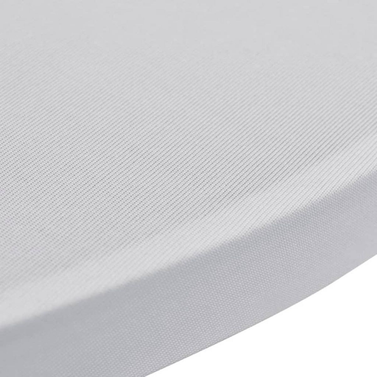 VIDAXL Housses elastiques de table Ø 80 cm Blanc 2 pcs