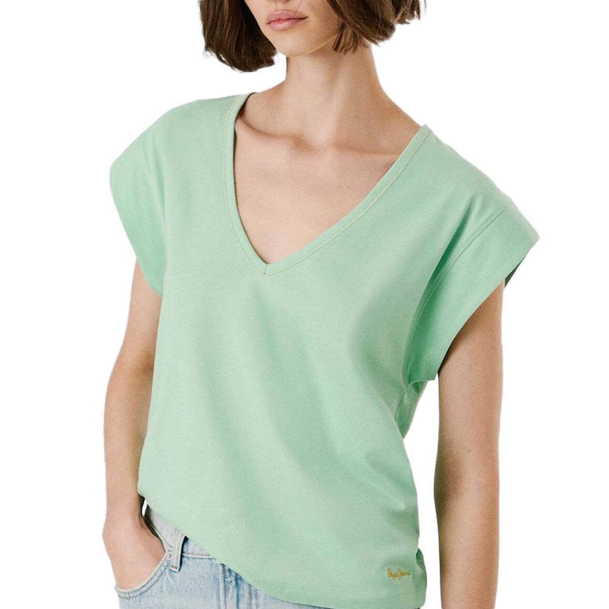 Pepe Jeans T-shirt Vert Femme Pepe Jeans Anabelle. Coloris disponibles : Vert