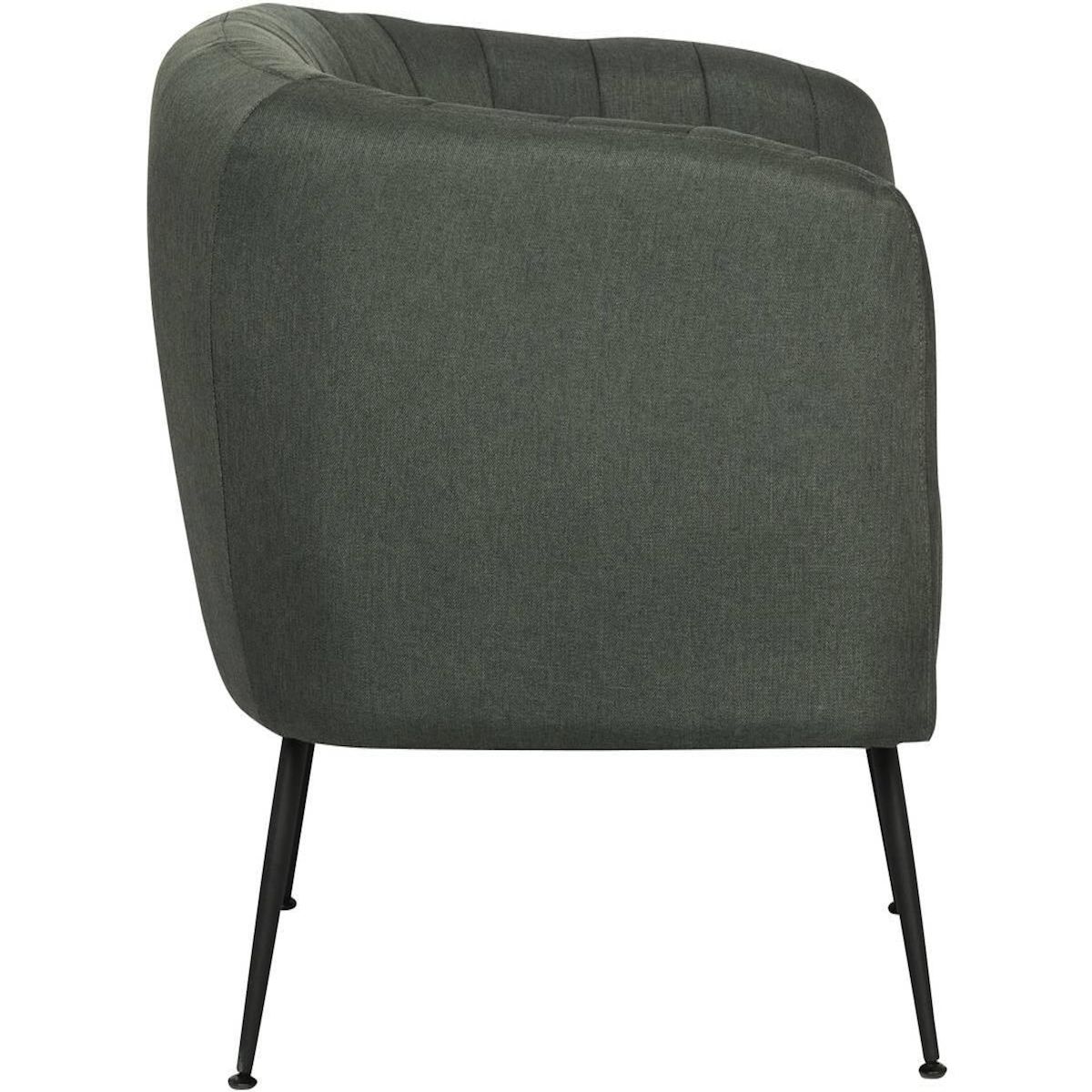 Habitat et Jardin Fauteuil en tissu  Diana  - 1 place - Gris foncé