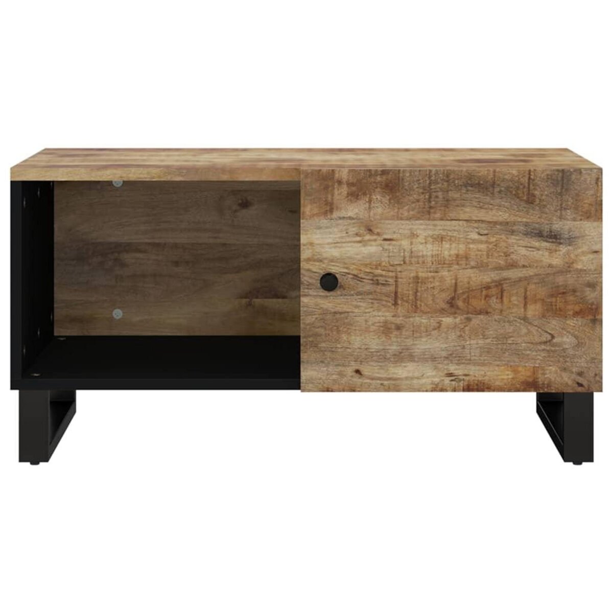 VIDAXL Table basse 80x50x40 cm Bois de manguier solide et d'ingenierie