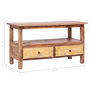 Voir la diapositive 6 : VIDAXL Meuble TV 90x40x50 cm Bois de recuperation massif