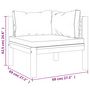 Voir la diapositive 6 : VIDAXL Salon de jardin 6 pcs avec coussin creme Bois d'acacia solide