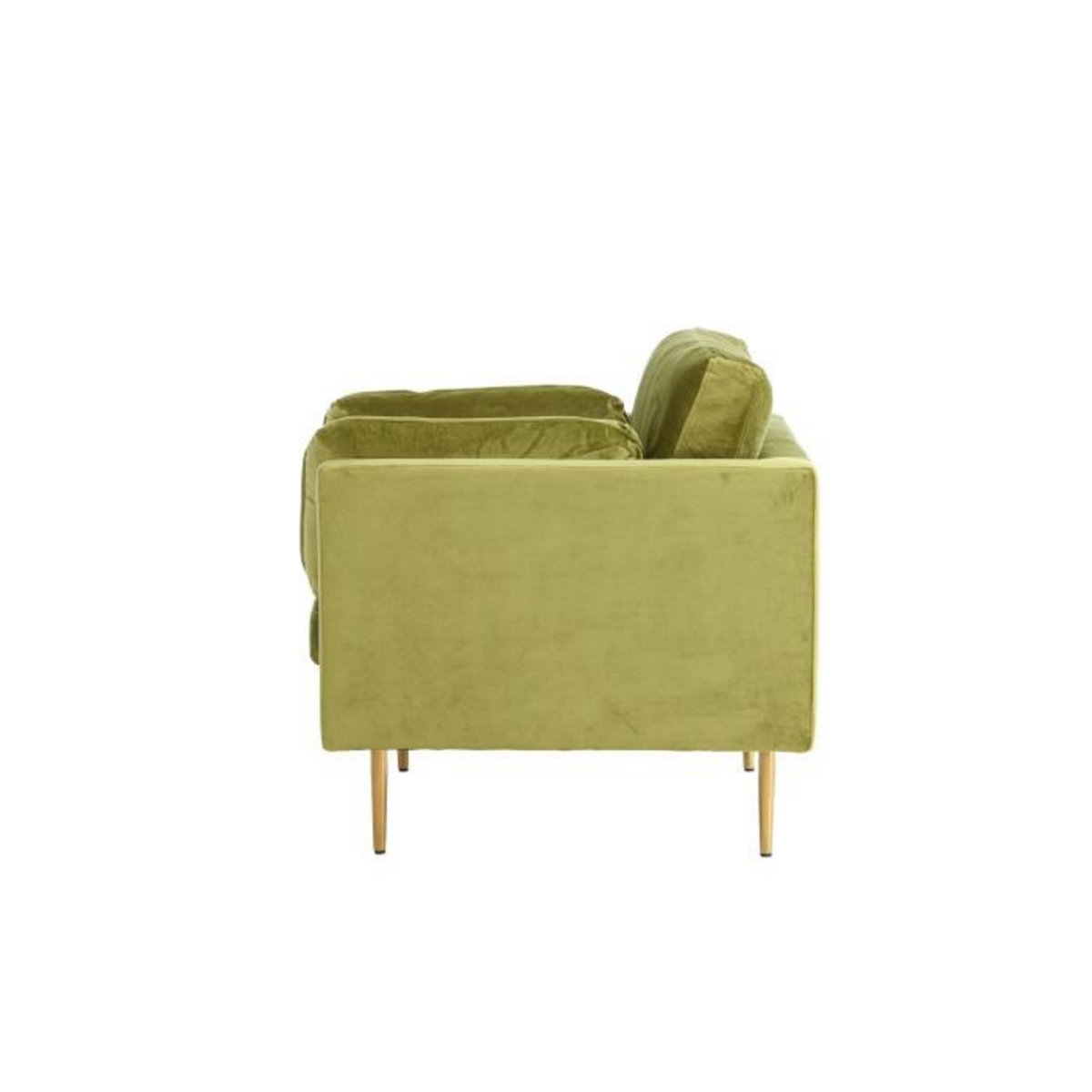 Paris Prix Fauteuil Design en Velours  Boom  110cm Vert