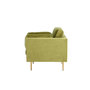 Voir la diapositive 6 : Paris Prix Fauteuil Design en Velours  Boom  110cm Vert