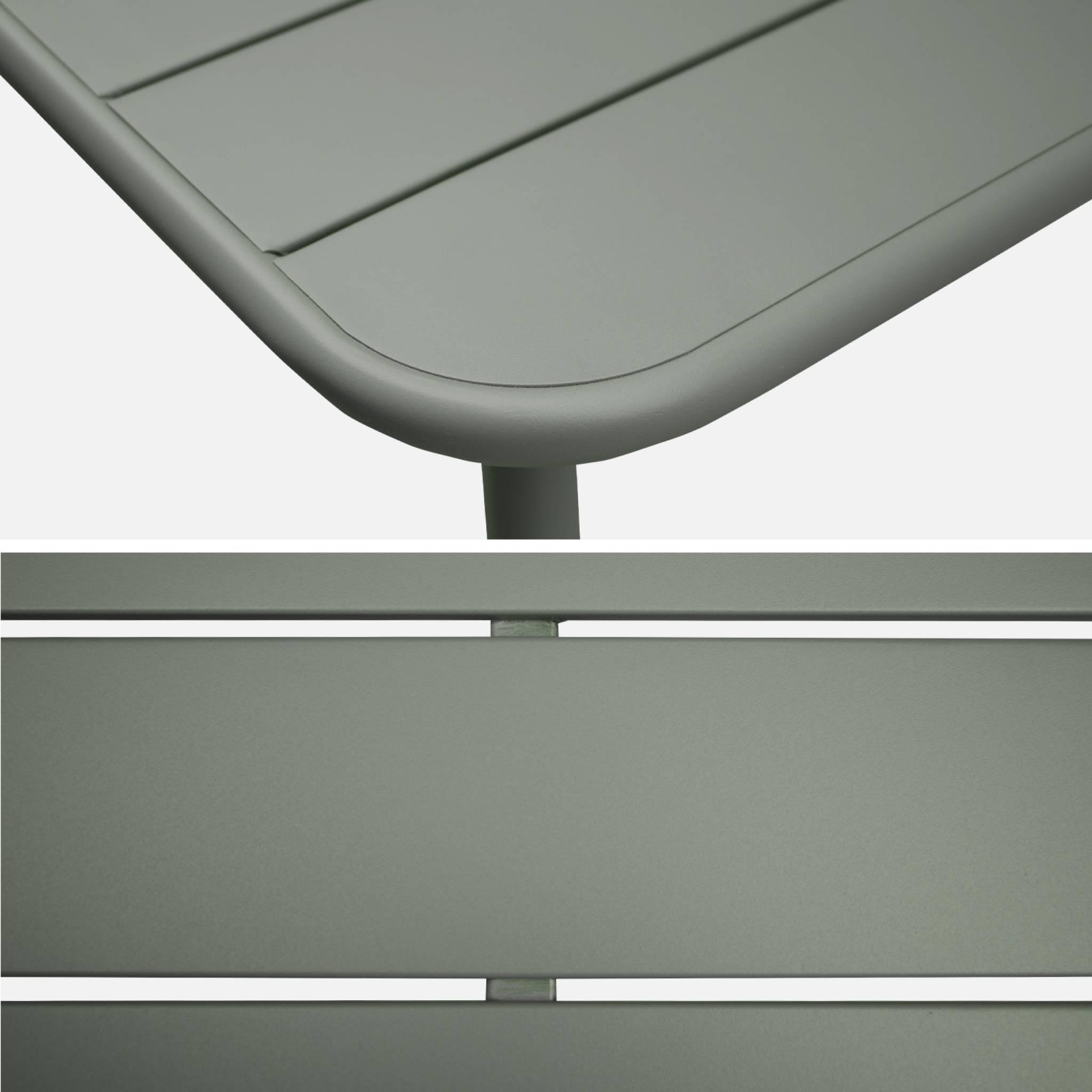 Voir la diapositive 6 : SWEEEK Table de jardin métal 4 places, Amelia L 120 x 70 x 72,5cm