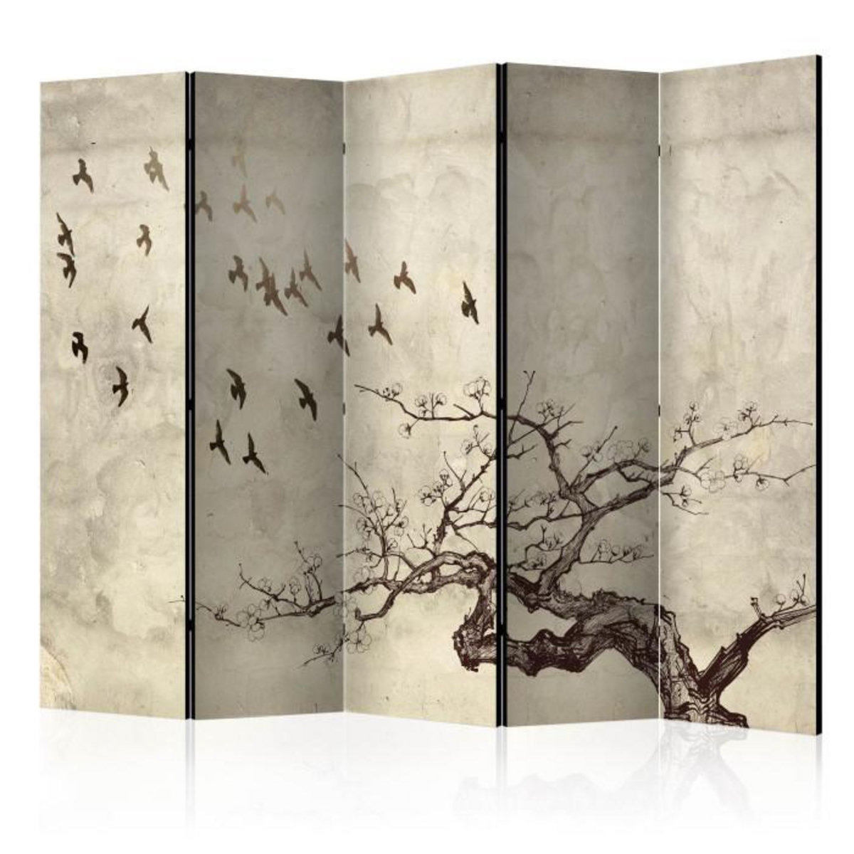 Paris Prix Paravent 5 Volets  Flock of Birds  172x225cm