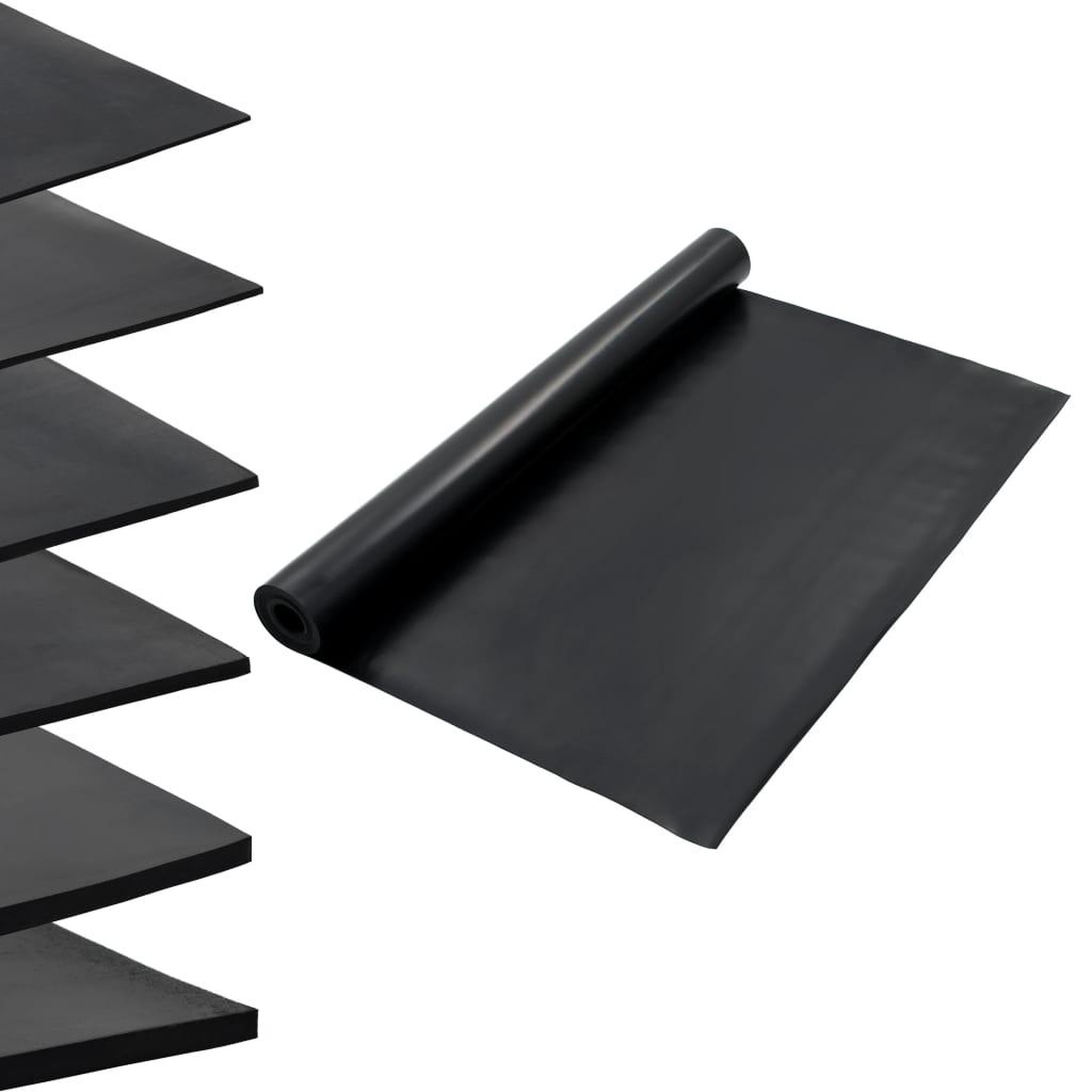 Voir la diapositive 1 : VIDAXL Tapis en caoutchouc antiderapant 1,2x5 m 2 mm Lisse
