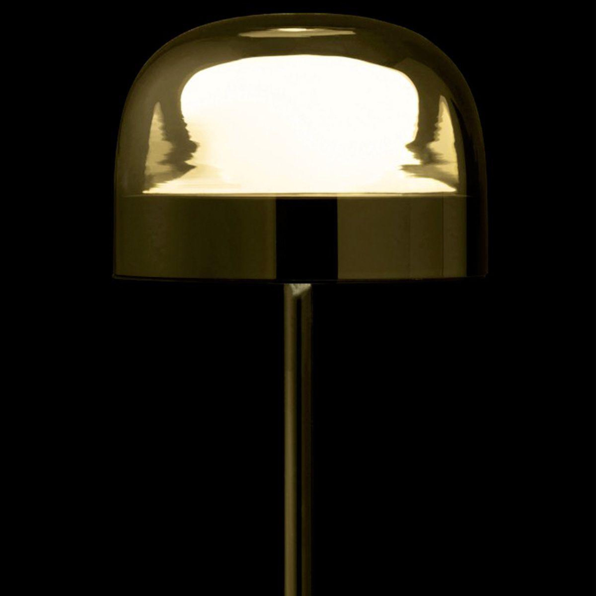 Voir la diapositive 3 : J-LINE Lampe à Poser Verre & Métal  Topja  44cm Argent