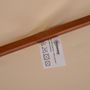Voir la diapositive 6 : OUTSUNNY Parasol en bois peuplier droit 2 toits polyester 180 g/m² dia. 2,65 x 2,64H m beige